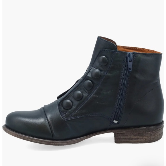 NIB Miz Mooz Louise Slouch-style Ankle Boots in Ocean Blue sz 6 - Picture 3 of 15